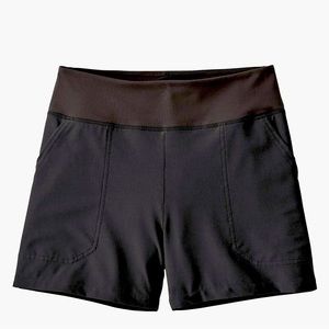 Patagonia Women's Happy Hike Shorts 4" Size Medium color : Ink black